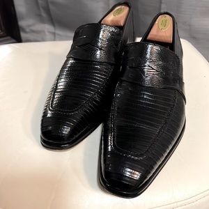 Mezlan Paso genuine lizard shoes size 10. Made in Spain